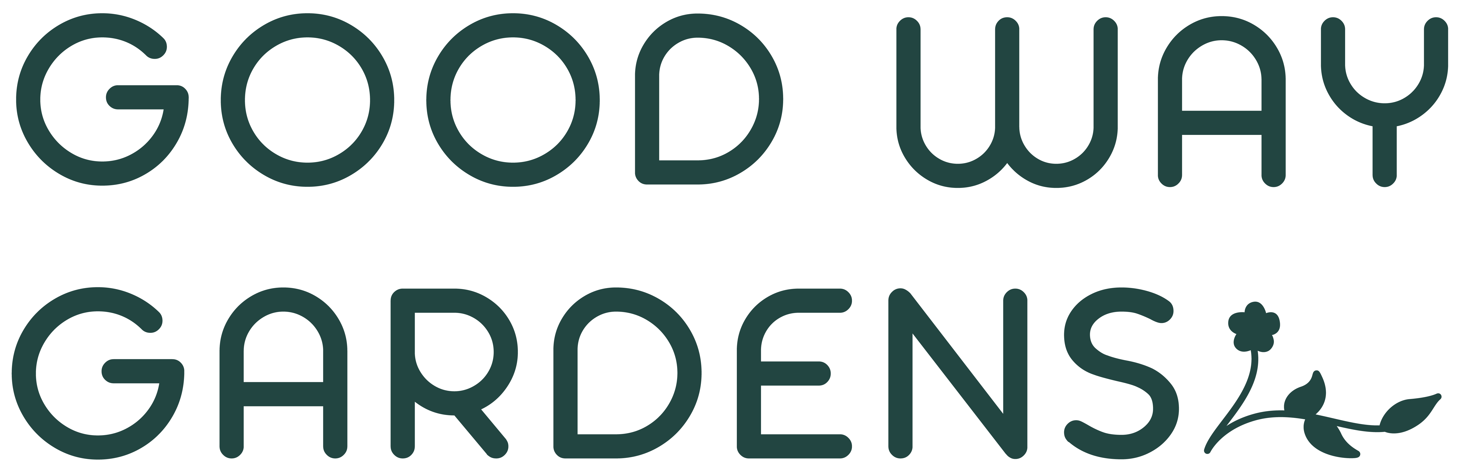 Good Way Gardens Logo - Clean Simple Lines -_Ornamented Wordmark-17